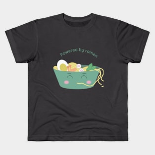 Powered by ramen Kids T-Shirt